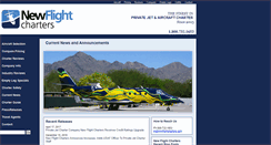 Desktop Screenshot of news.newflightcharters.com