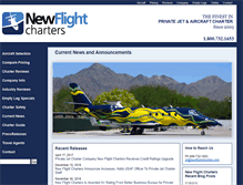 Tablet Screenshot of news.newflightcharters.com