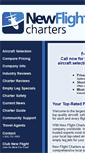 Mobile Screenshot of newflightcharters.com